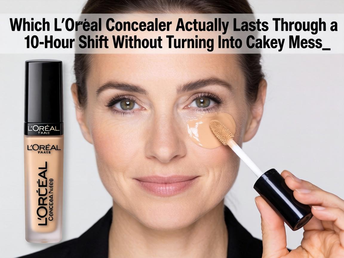 Which L’Oréal Concealer Actually Lasts Through a 10-Hour Shift Without Turning Into Cakey Mess_