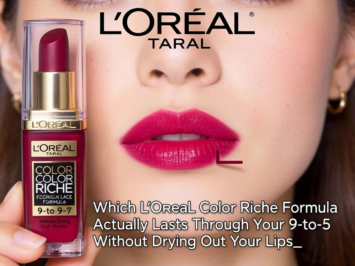 Which L'Oréal Color Riche Formula Actually Lasts Through Your 9-to-5 Without Drying Out Your Lips_