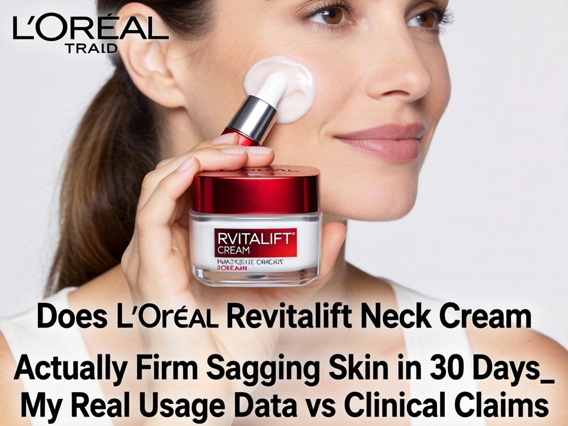Does L'Oréal Revitalift Neck Cream Actually Firm Sagging Skin in 30 Days_ My Real Usage Data vs Clinical Claims