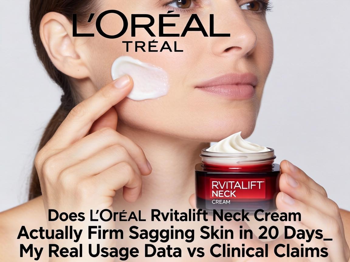 Does L'Oréal Revitalift Neck Cream Actually Firm Sagging Skin in 30 Days_ My Real Usage Data vs Clinical Claims