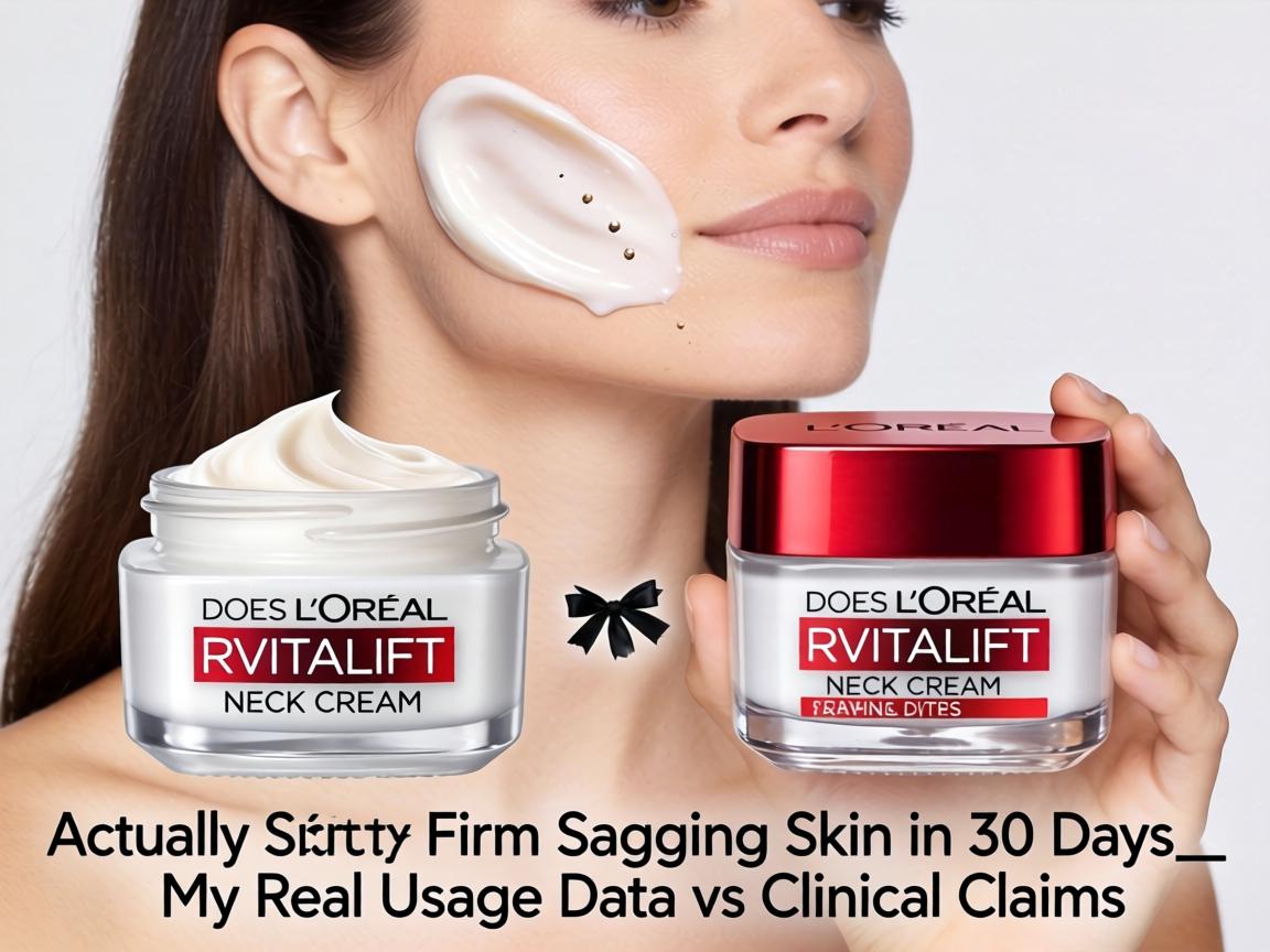 Does L'Oréal Revitalift Neck Cream Actually Firm Sagging Skin in 30 Days_ My Real Usage Data vs Clinical Claims