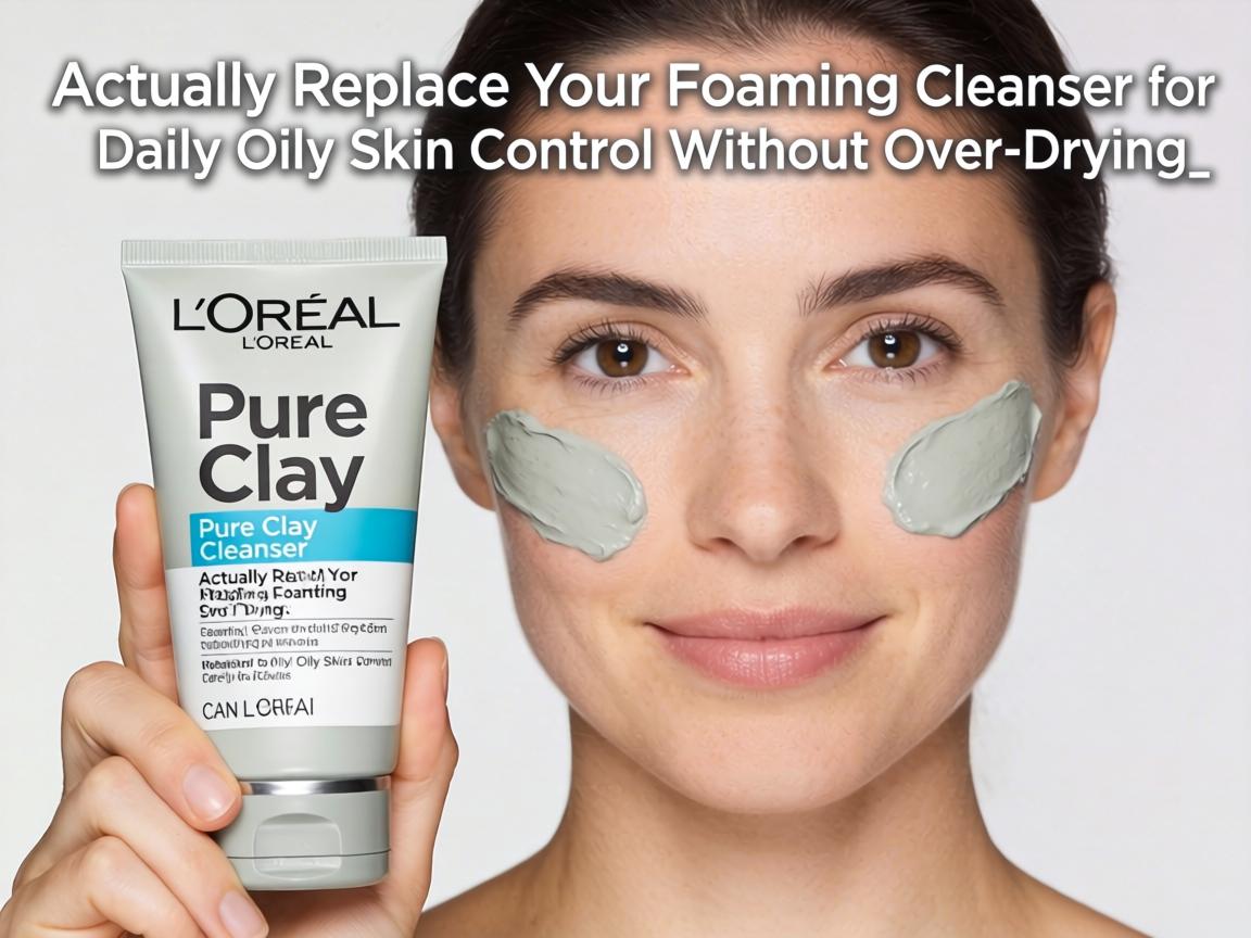 Can L'Oréal Pure-Clay Cleanser Actually Replace Your $25 Foaming Cleanser for Daily Oily Skin Control Without Over-Drying_