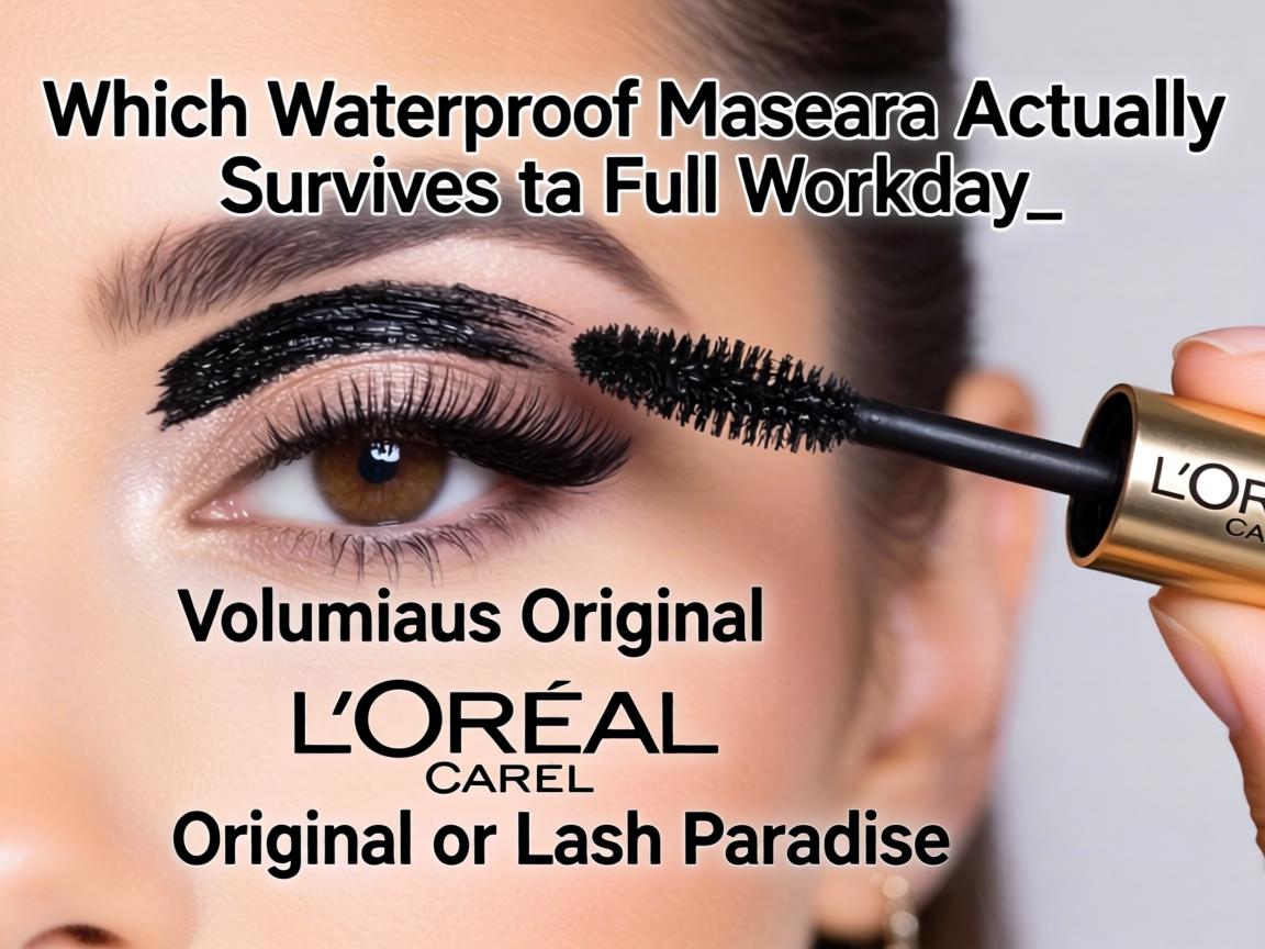 Which Waterproof Mascara Actually Survives a Full Workday_ L'Oreal Voluminous Original or Lash Paradise_