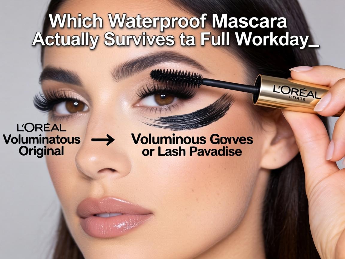 Which Waterproof Mascara Actually Survives a Full Workday_ L'Oreal Voluminous Original or Lash Paradise_