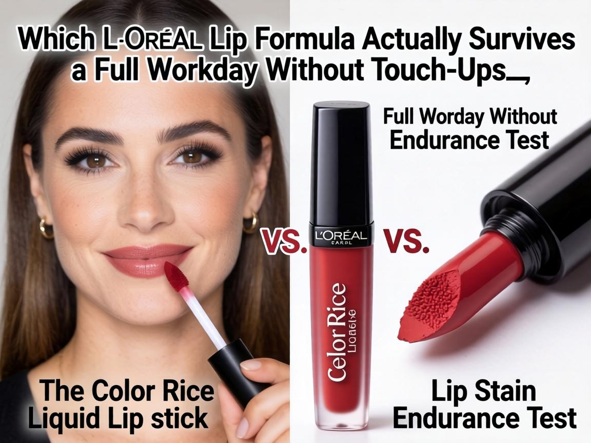 Which L'Oréal Lip Formula Actually Survives a Full Workday Without Touch-Ups_ The Color Riche Liquid Lipstick vs. Lip Stain Endurance Test