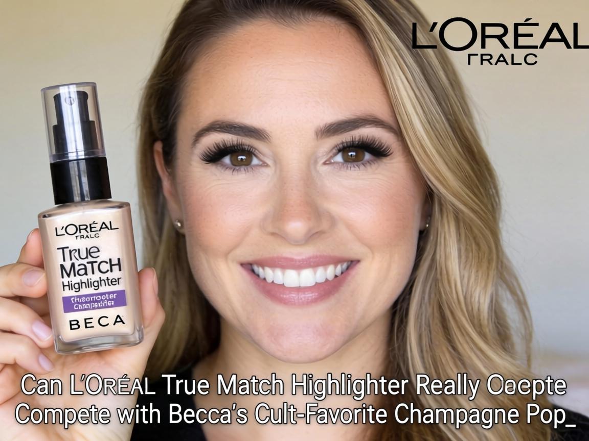 Can L'Oréal True Match Highlighter Really Compete with Becca's Cult-Favorite Champagne Pop_