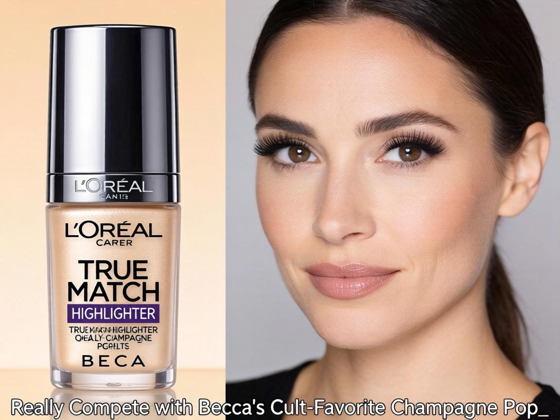 Can L'Oréal True Match Highlighter Really Compete with Becca's Cult-Favorite Champagne Pop_