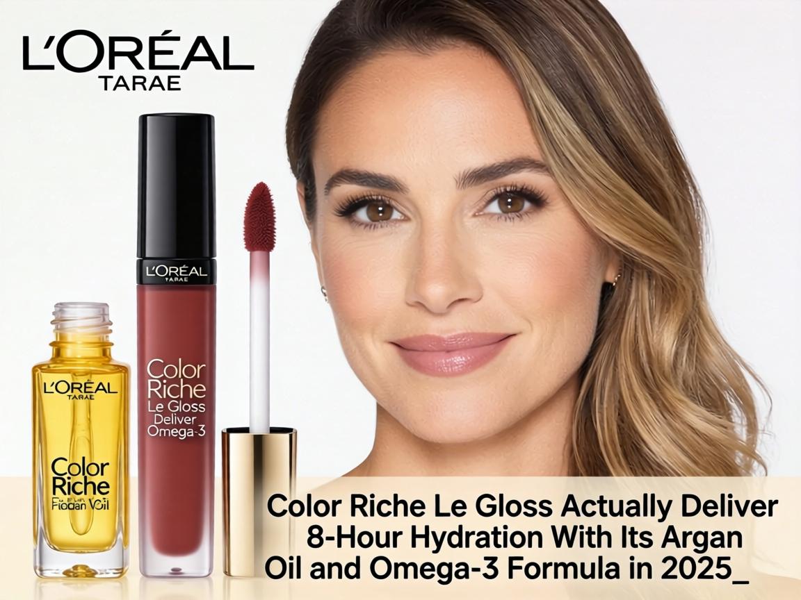 Does L'Oreal Color Riche Le Gloss Actually Deliver 8-Hour Hydration With Its Argan Oil and Omega-3 Formula in 2025_