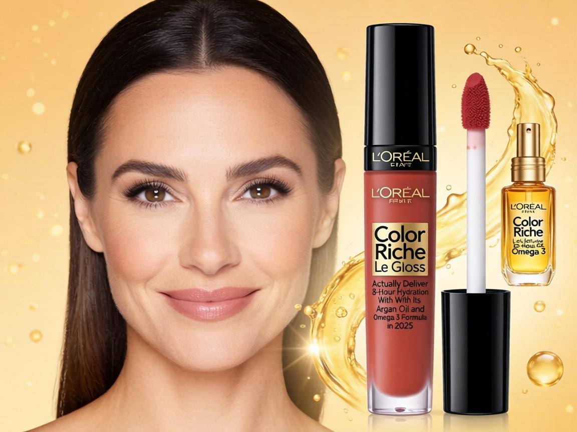 Does L'Oreal Color Riche Le Gloss Actually Deliver 8-Hour Hydration With Its Argan Oil and Omega-3 Formula in 2025_