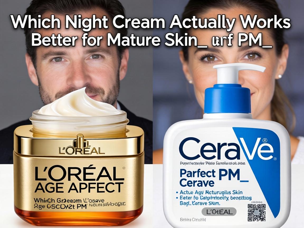 Which Night Cream Actually Works Better for Mature Skin_ L'Oréal Age Perfect or CeraVe PM_