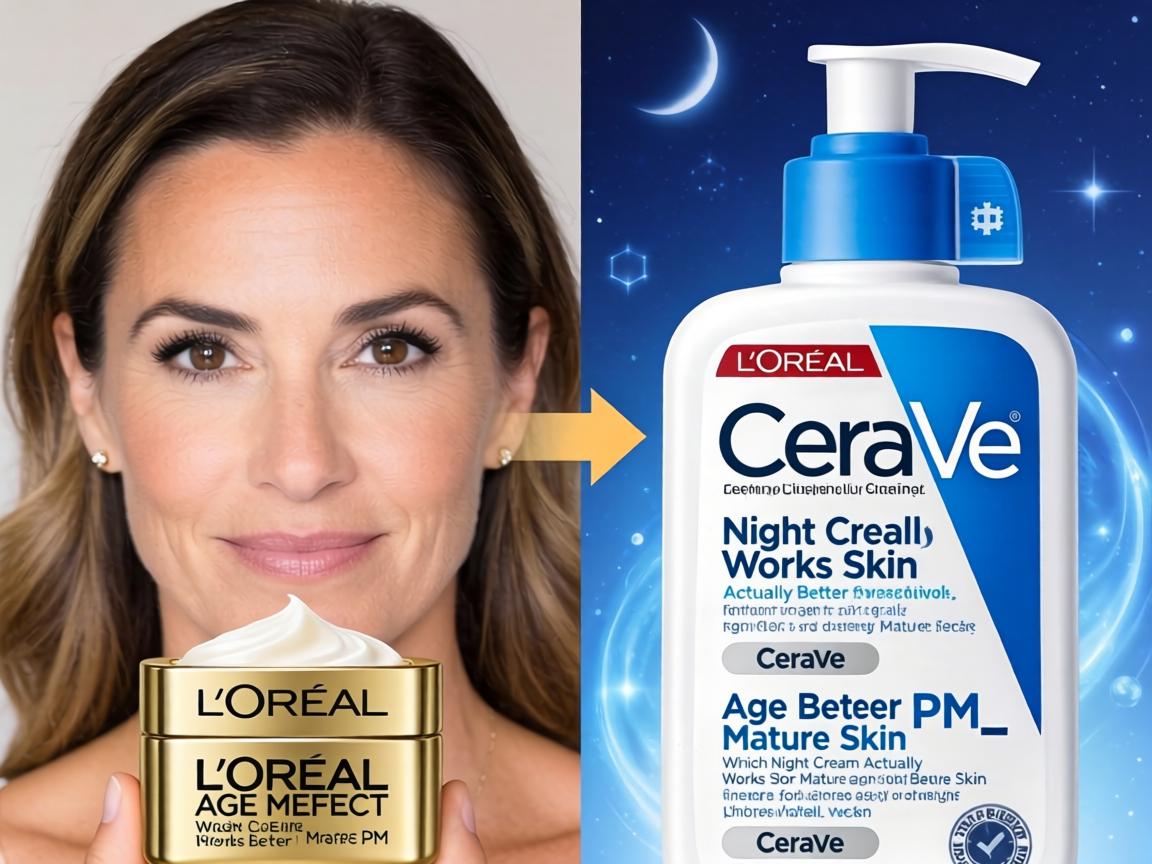Which Night Cream Actually Works Better for Mature Skin_ L'Oréal Age Perfect or CeraVe PM_