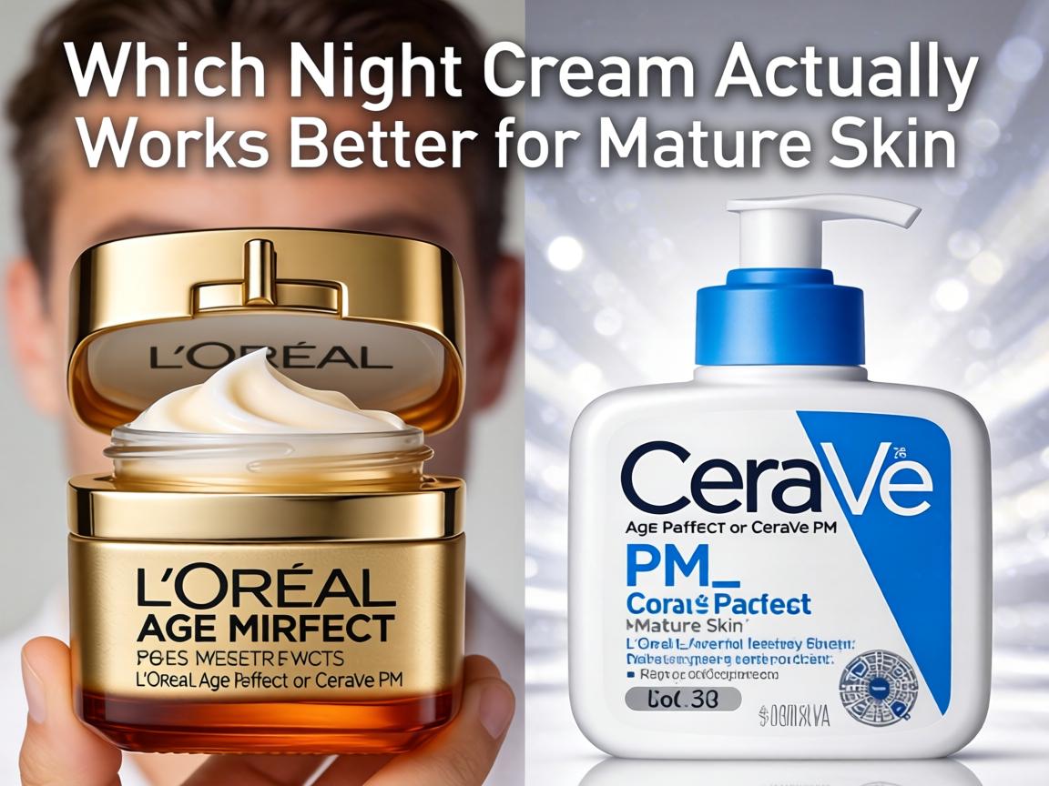 Which Night Cream Actually Works Better for Mature Skin_ L'Oréal Age Perfect or CeraVe PM_