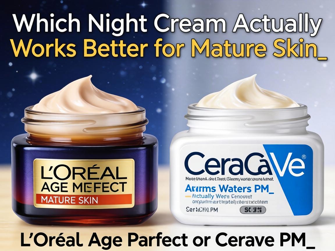 Which Night Cream Actually Works Better for Mature Skin_ L'Oréal Age Perfect or CeraVe PM_