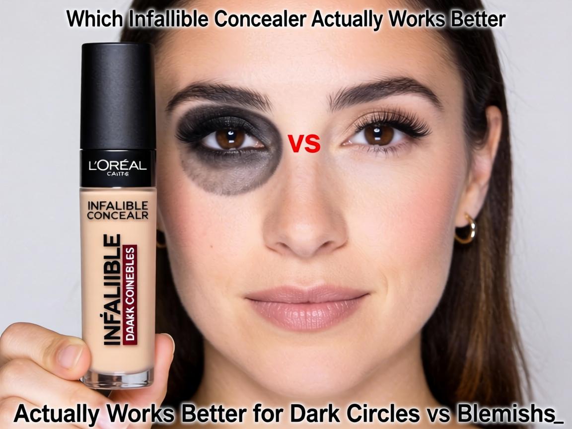 Which L’Oréal Infallible Concealer Actually Works Better for Dark Circles vs Blemishes_
