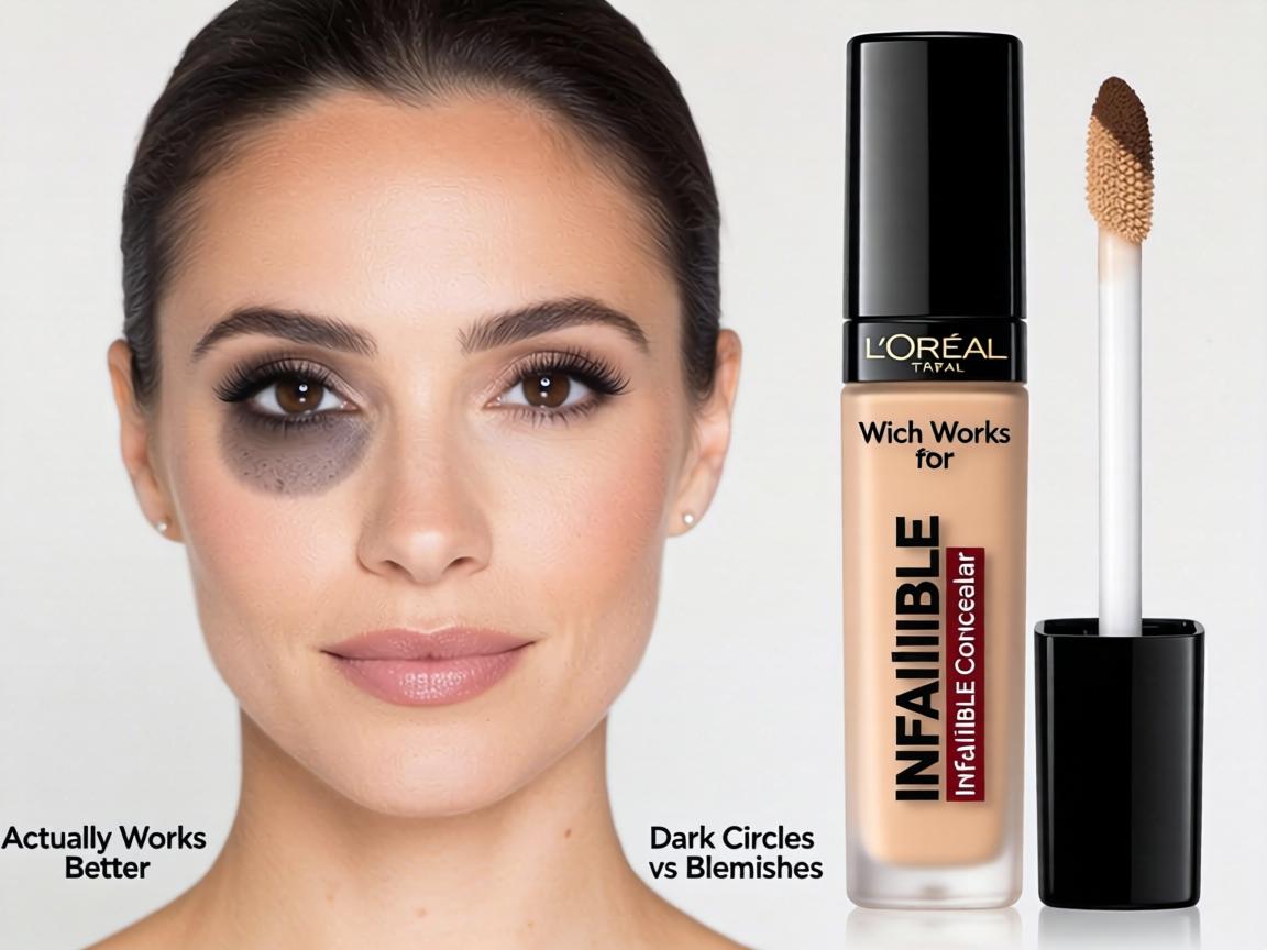 Which L’Oréal Infallible Concealer Actually Works Better for Dark Circles vs Blemishes_