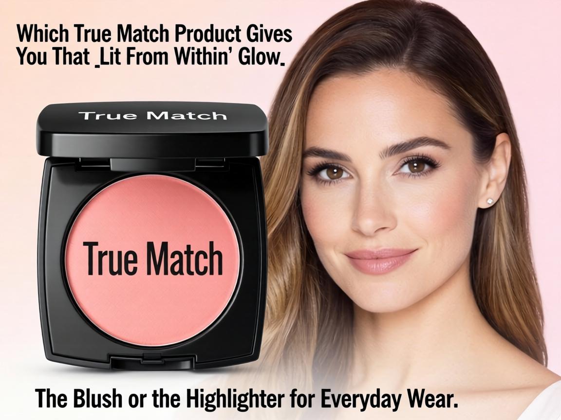 Which True Match Product Gives You That _Lit From Within_ Glow_ The Blush or the Highlighter for Everyday Wear_