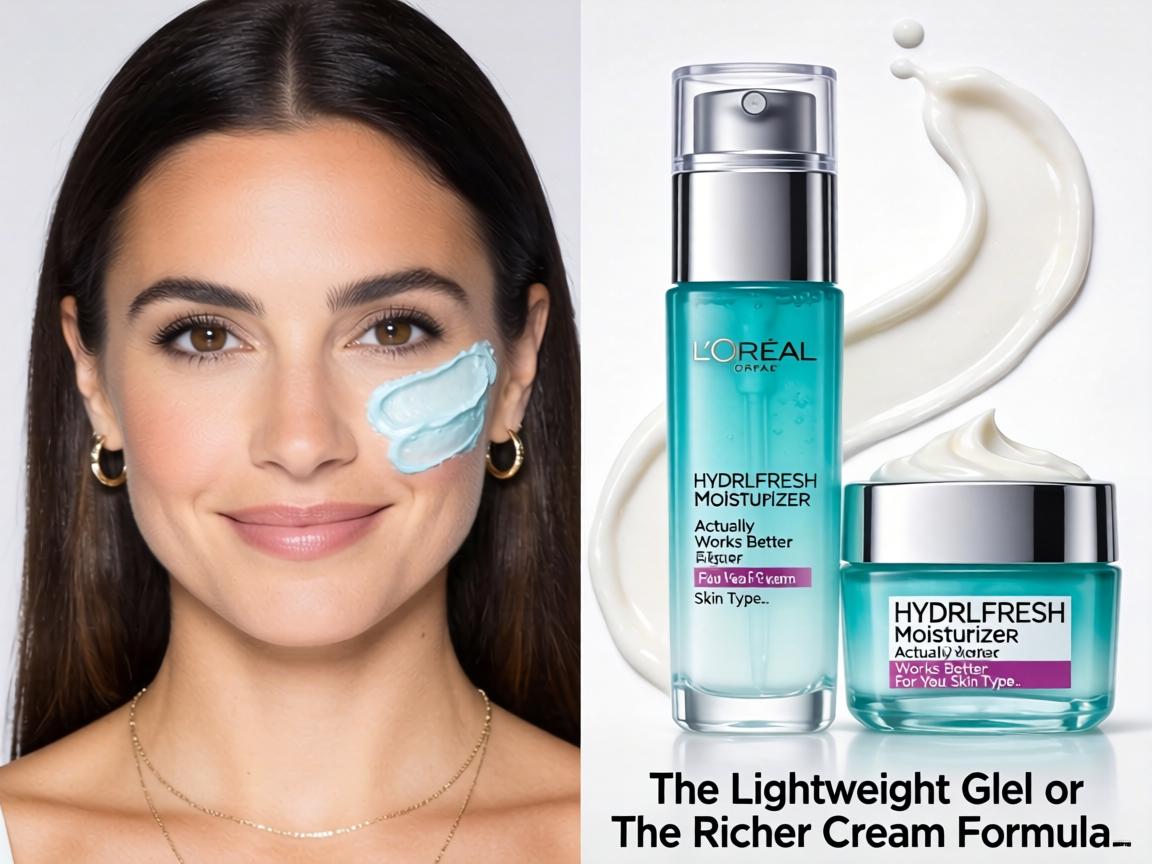 Which L'Oréal Hydrafresh Moisturizer Actually Works Better for Your Skin Type_ The Lightweight Gel or The Richer Cream Formula_