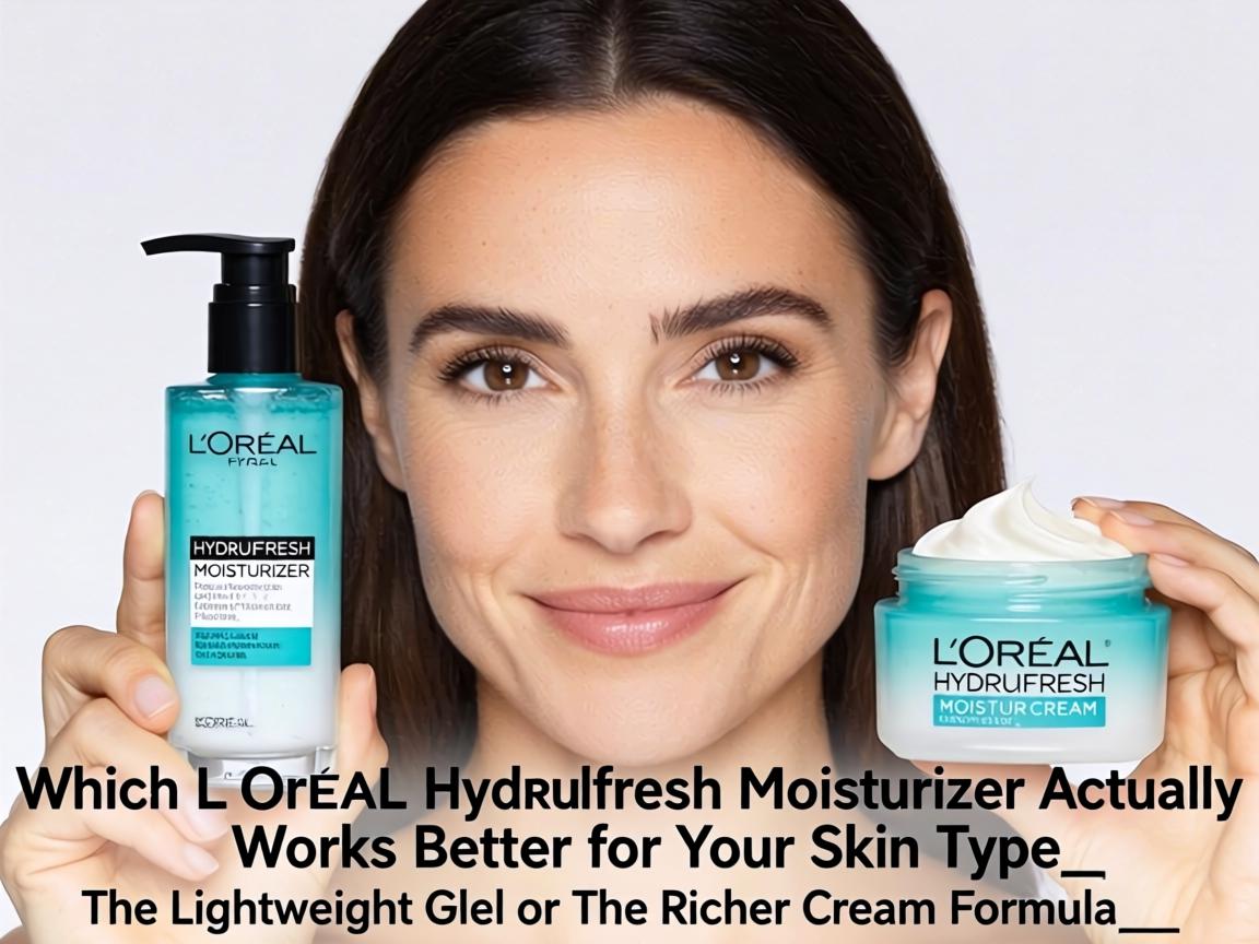 Which L'Oréal Hydrafresh Moisturizer Actually Works Better for Your Skin Type_ The Lightweight Gel or The Richer Cream Formula_