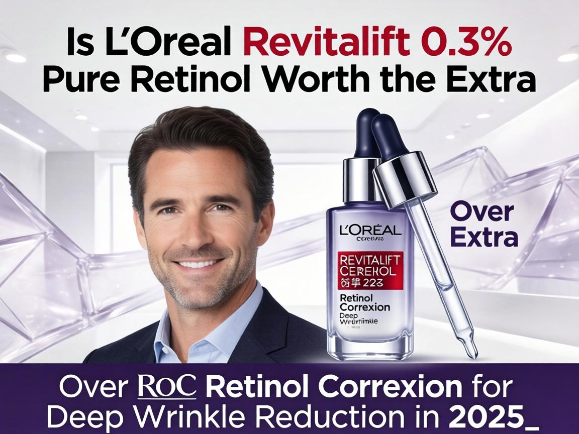 Is L'Oréal Revitalift 0.3% Pure Retinol Worth the Extra $12 Over RoC Retinol Correxion for Deep Wrinkle Reduction in 2025_
