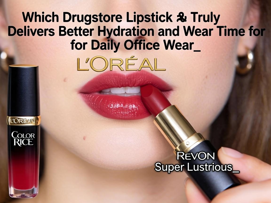 Which Drugstore Lipstick Truly Delivers Better Hydration and Wear Time for Daily Office Wear_ L'Oréal Color Riche or Revlon Super Lustrous_