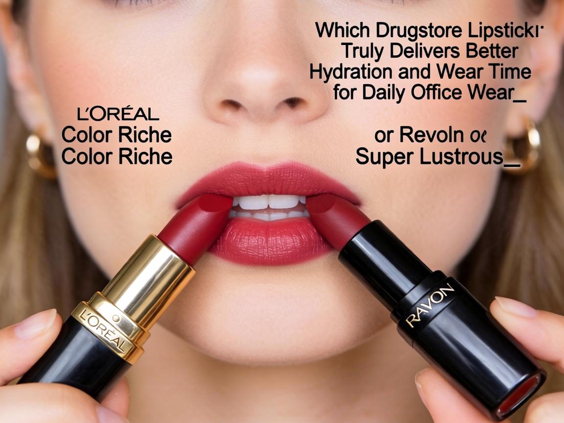 Which Drugstore Lipstick Truly Delivers Better Hydration and Wear Time for Daily Office Wear_ L'Oréal Color Riche or Revlon Super Lustrous_