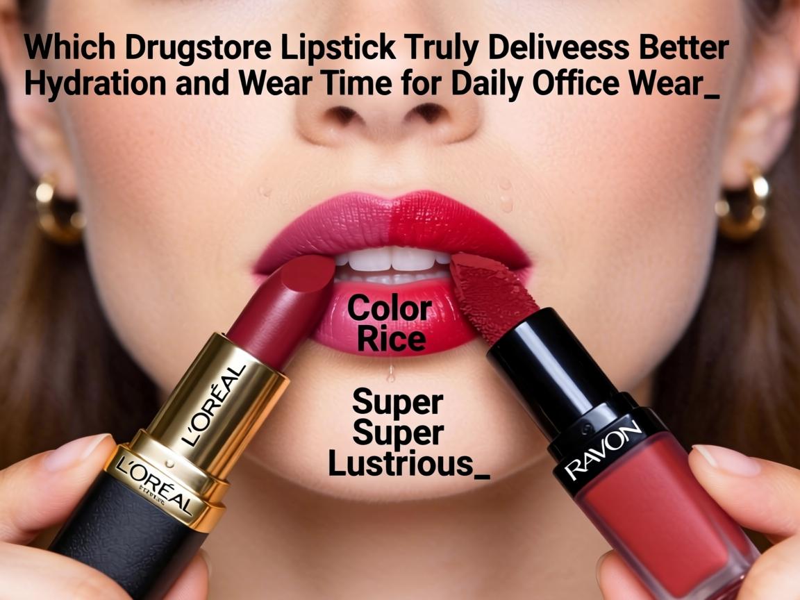 Which Drugstore Lipstick Truly Delivers Better Hydration and Wear Time for Daily Office Wear_ L'Oréal Color Riche or Revlon Super Lustrous_