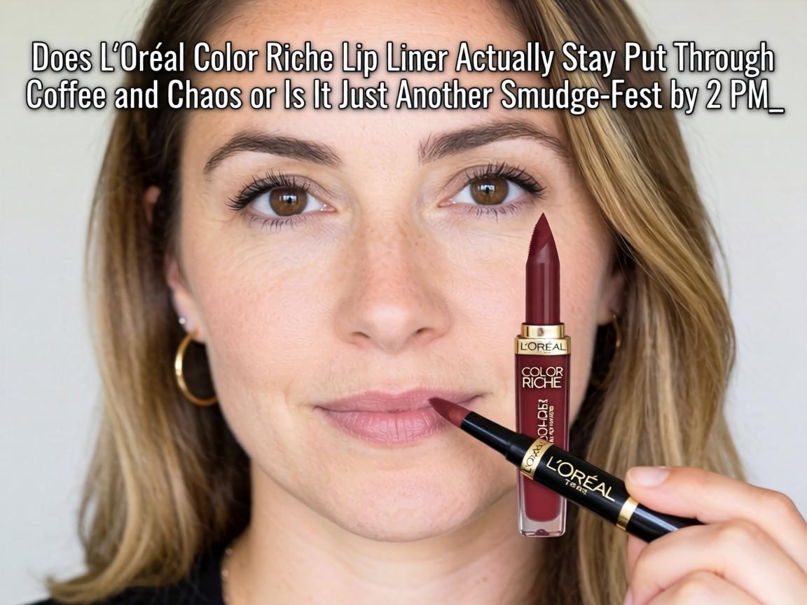 Does L'Oréal Color Riche Lip Liner Actually Stay Put Through Coffee and Chaos or Is It Just Another Smudge-Fest by 2 PM_
