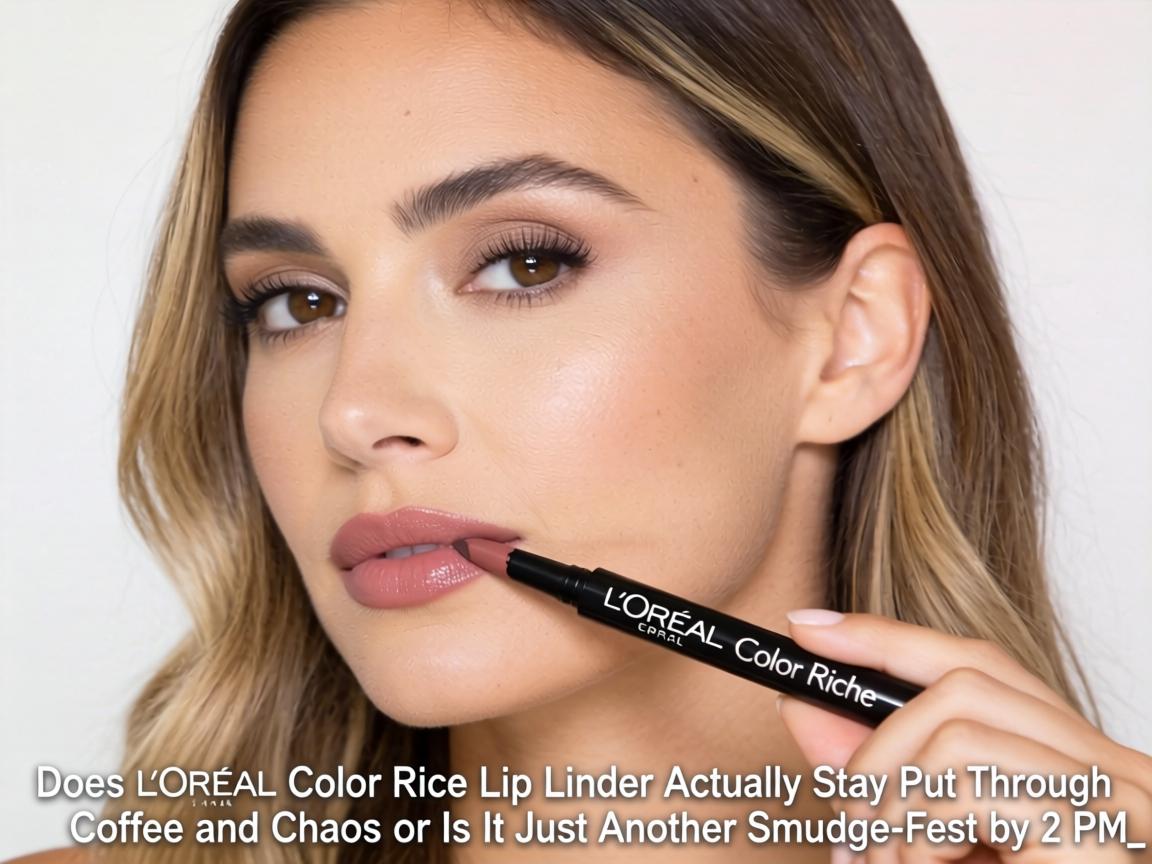 Does L'Oréal Color Riche Lip Liner Actually Stay Put Through Coffee and Chaos or Is It Just Another Smudge-Fest by 2 PM_