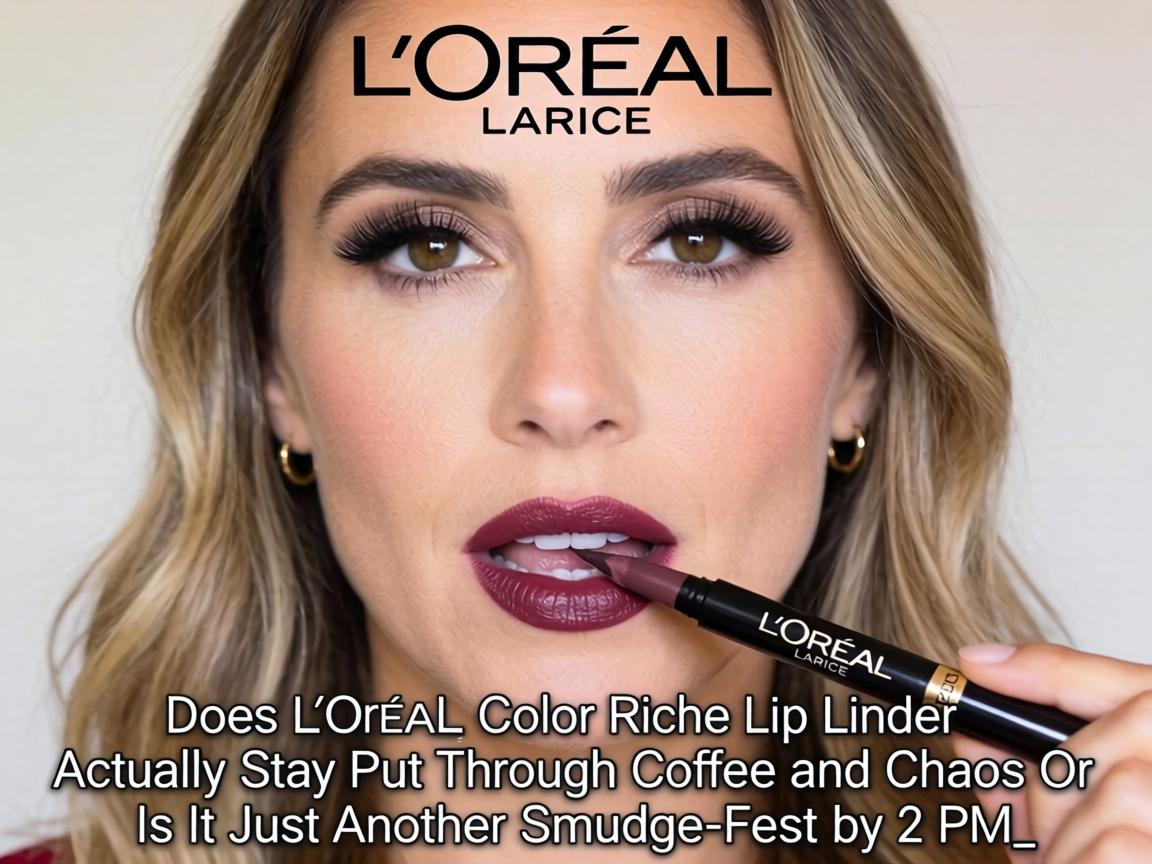 Does L'Oréal Color Riche Lip Liner Actually Stay Put Through Coffee and Chaos or Is It Just Another Smudge-Fest by 2 PM_