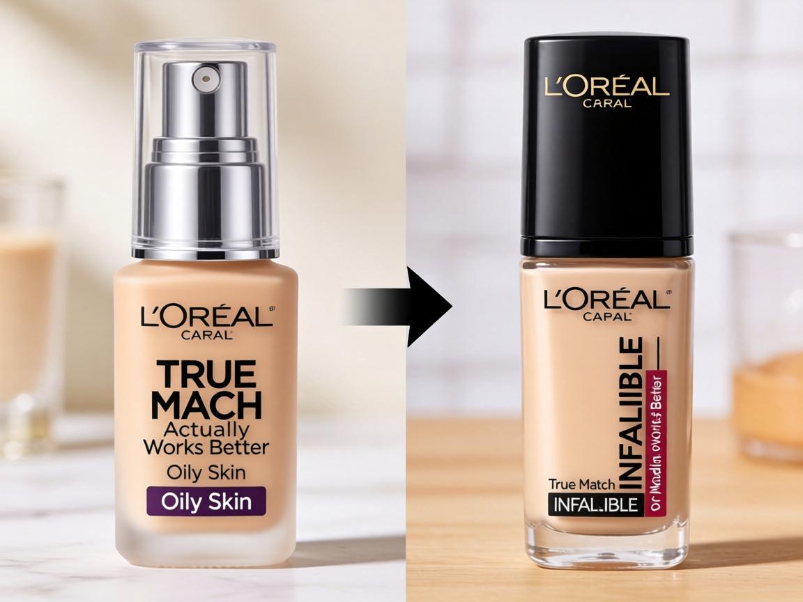 Which L'Oréal Foundation Actually Works Better for Oily Skin_ True Match or Infallible_