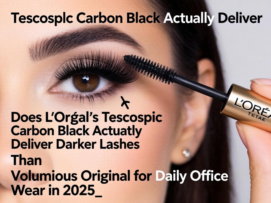 Does L'Oréal's Telescopic Carbon Black Actually Deliver Darker Lashes Than Voluminous Original for Daily Office Wear in 2025_