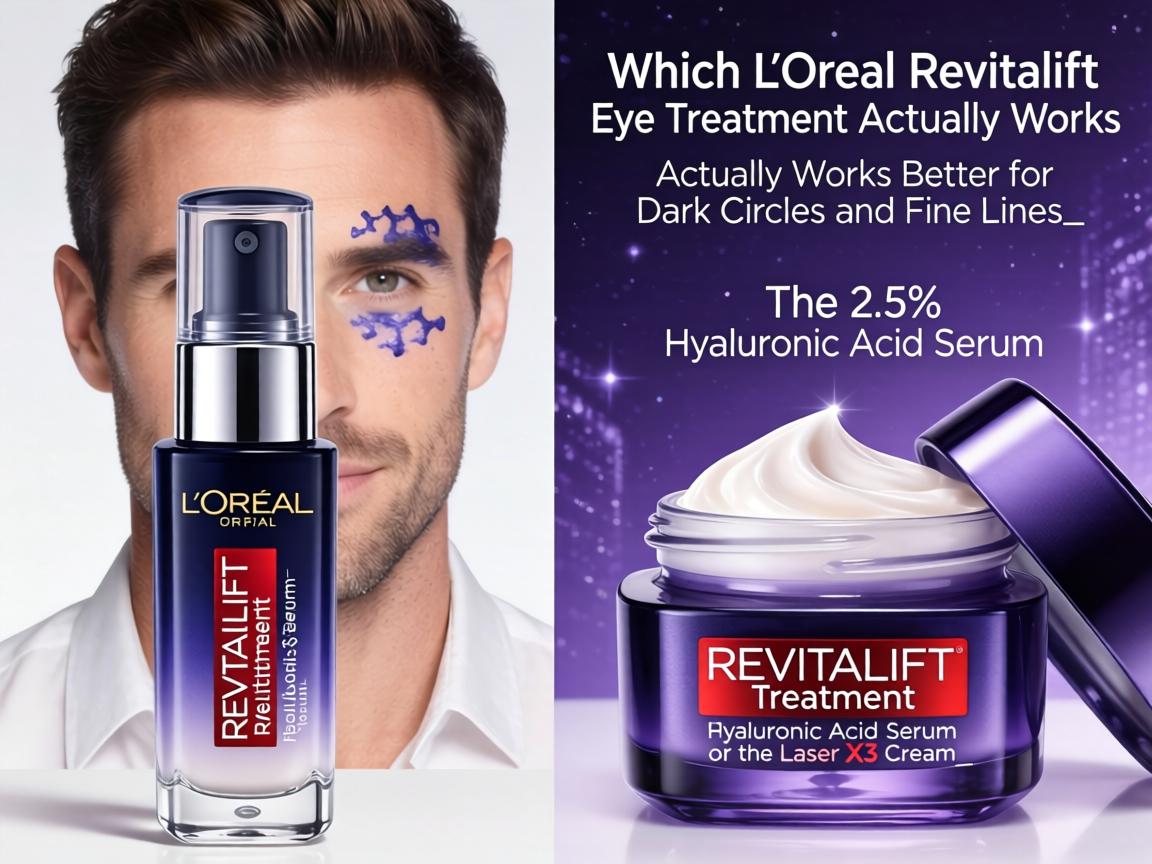 Which L’Oréal Revitalift Eye Treatment Actually Works Better for Dark Circles and Fine Lines_ The 2.5% Hyaluronic Acid Serum or the Laser X3 Cream_