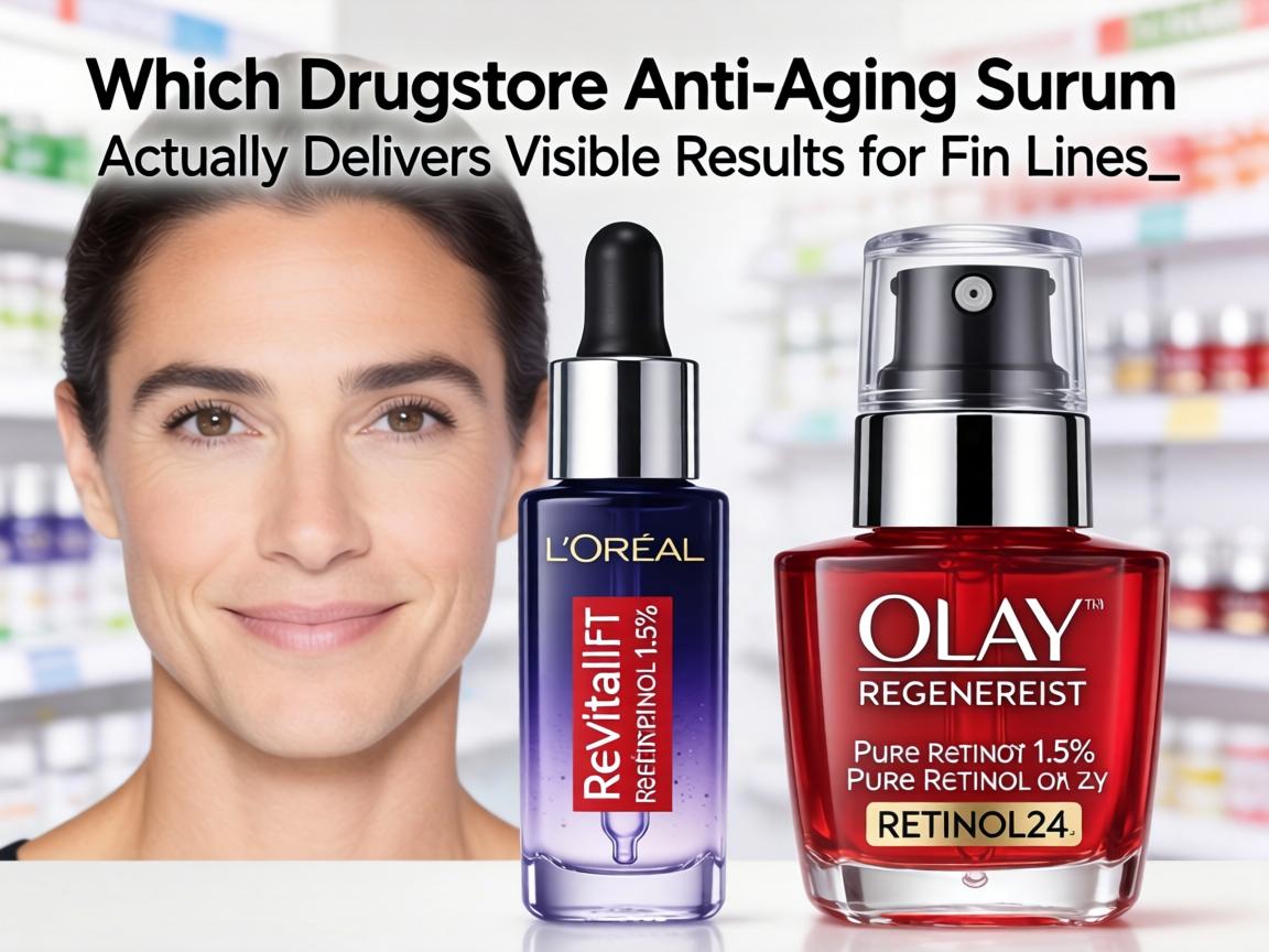 Which Drugstore Anti-Aging Serum Actually Delivers Visible Results for Fine Lines_ L'Oréal Revitalift 1.5% Pure Retinol or Olay Regenerist Retinol24_