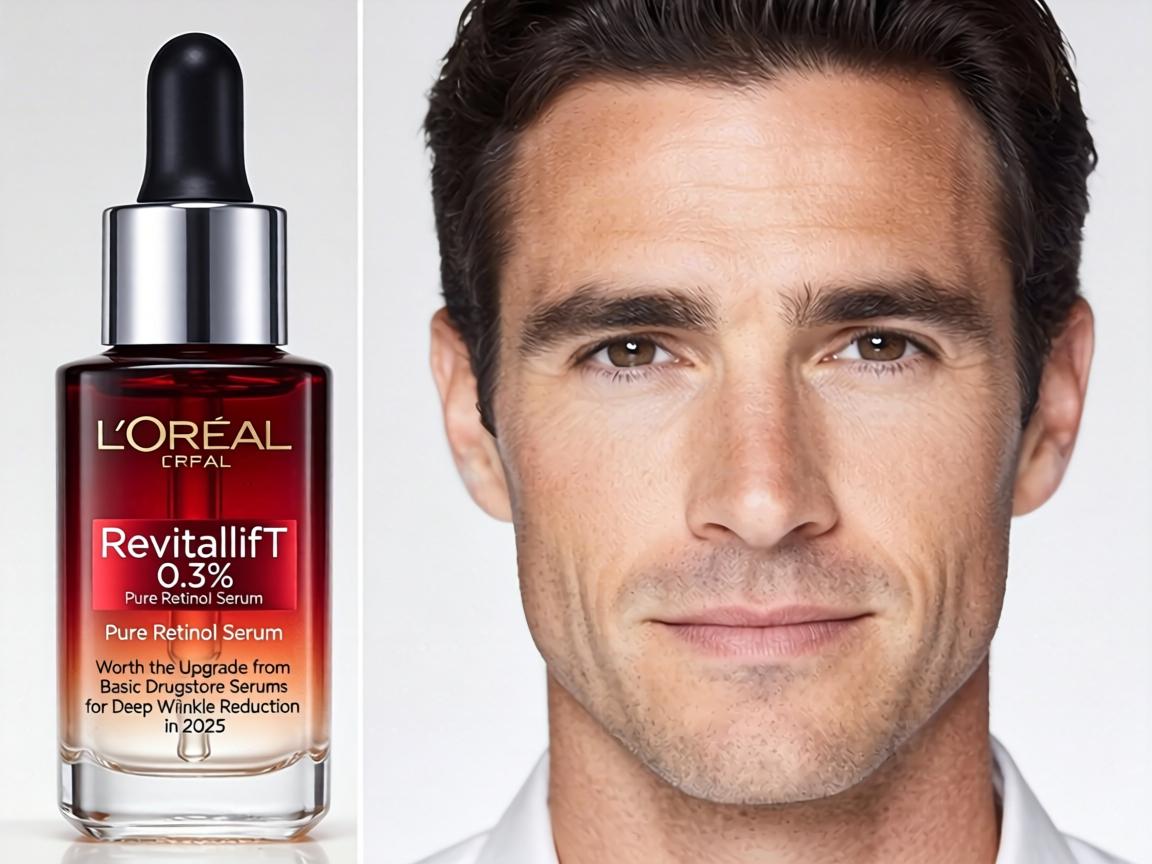 Is L'Oreal Revitalift 0.3% Pure Retinol Serum Worth the Upgrade from Basic Drugstore Serums for Deep Wrinkle Reduction in 2025_