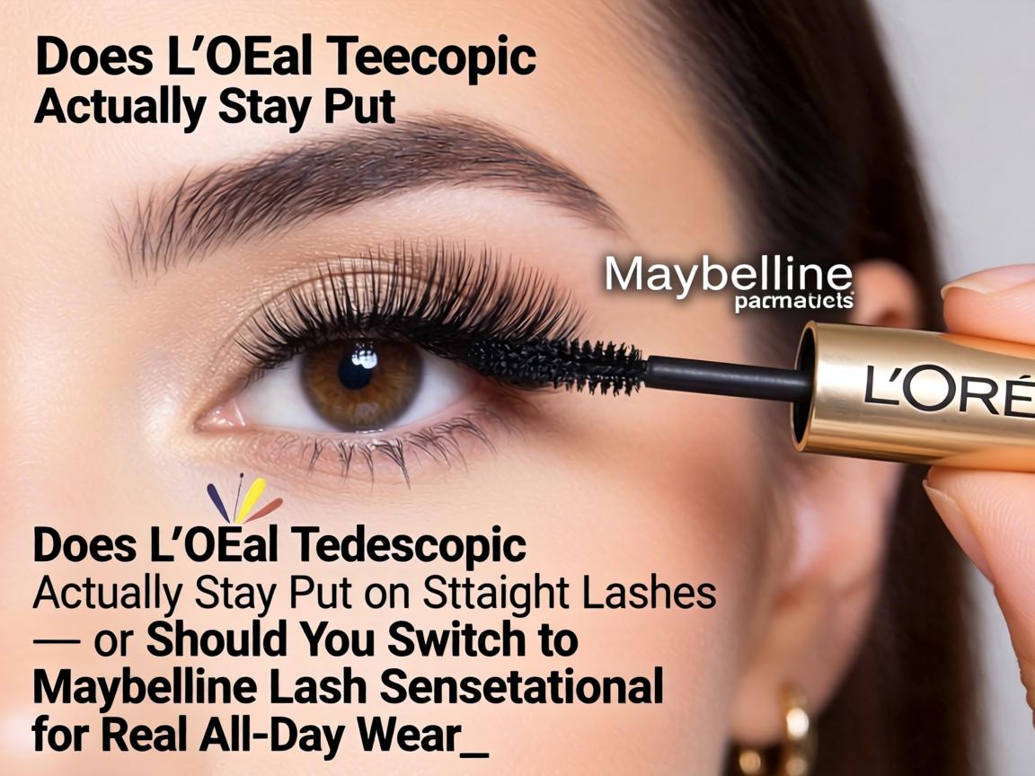 Does L'Oreal Telescopic Actually Stay Put on Straight Lashes or Should You Switch to Maybelline Lash Sensational for Real All-Day Wear_