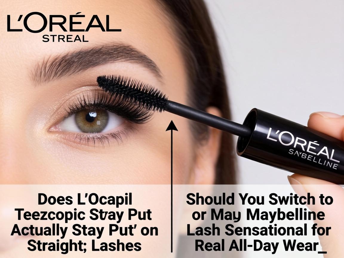 Does L'Oreal Telescopic Actually Stay Put on Straight Lashes or Should You Switch to Maybelline Lash Sensational for Real All-Day Wear_