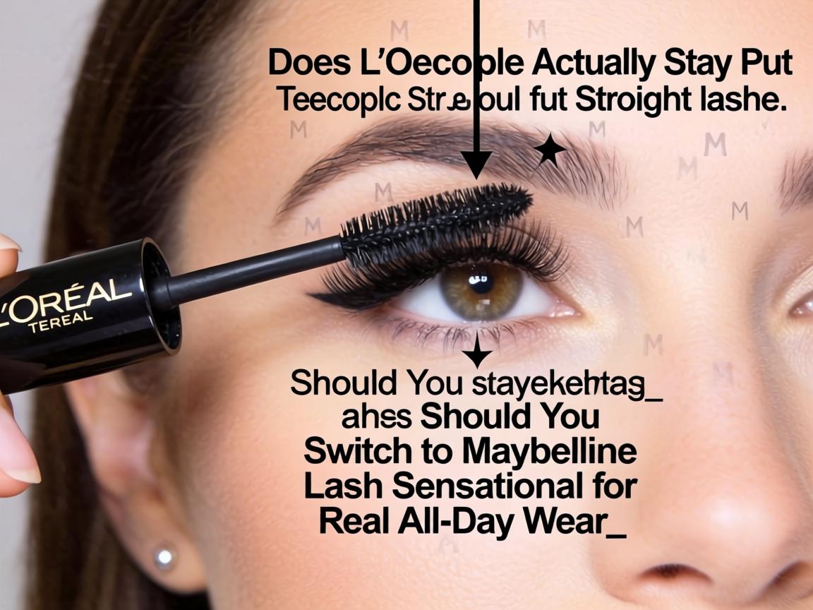 Does L'Oreal Telescopic Actually Stay Put on Straight Lashes or Should You Switch to Maybelline Lash Sensational for Real All-Day Wear_