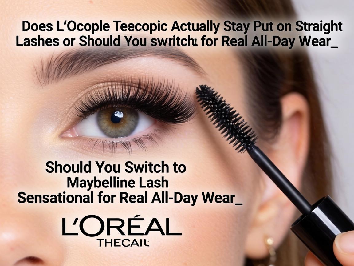 Does L'Oreal Telescopic Actually Stay Put on Straight Lashes or Should You Switch to Maybelline Lash Sensational for Real All-Day Wear_