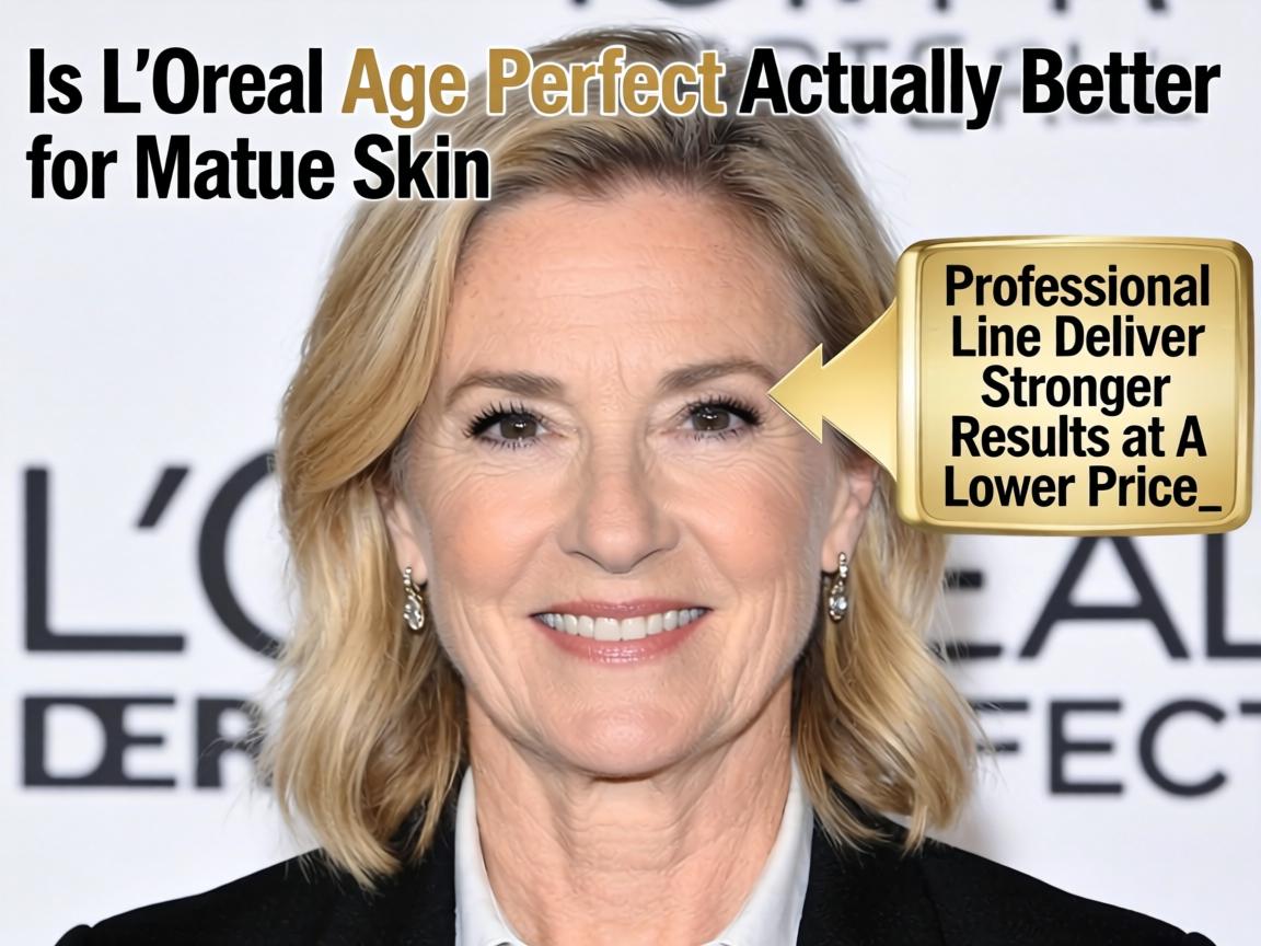 Is L'Oréal Age Perfect Actually Better for Mature Skin or Does the Professional Line Deliver Stronger Results at a Lower Price_