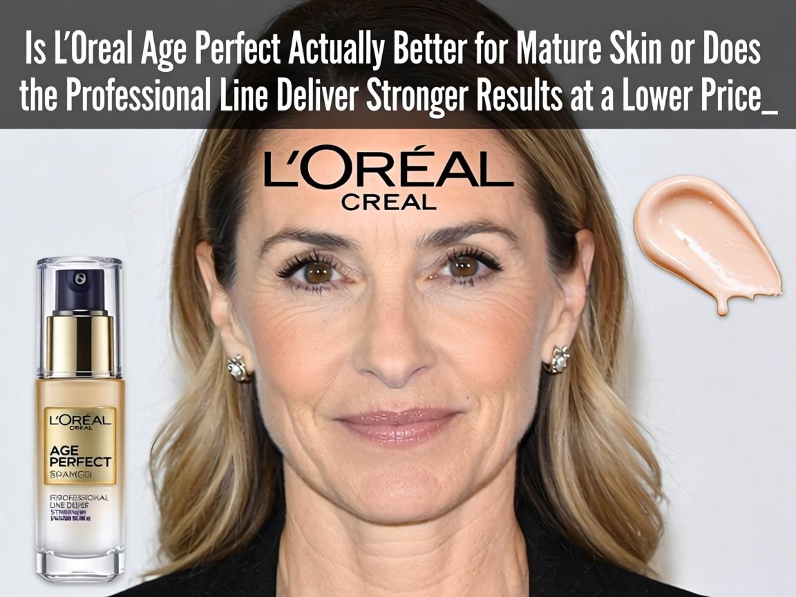 Is L'Oréal Age Perfect Actually Better for Mature Skin or Does the Professional Line Deliver Stronger Results at a Lower Price_