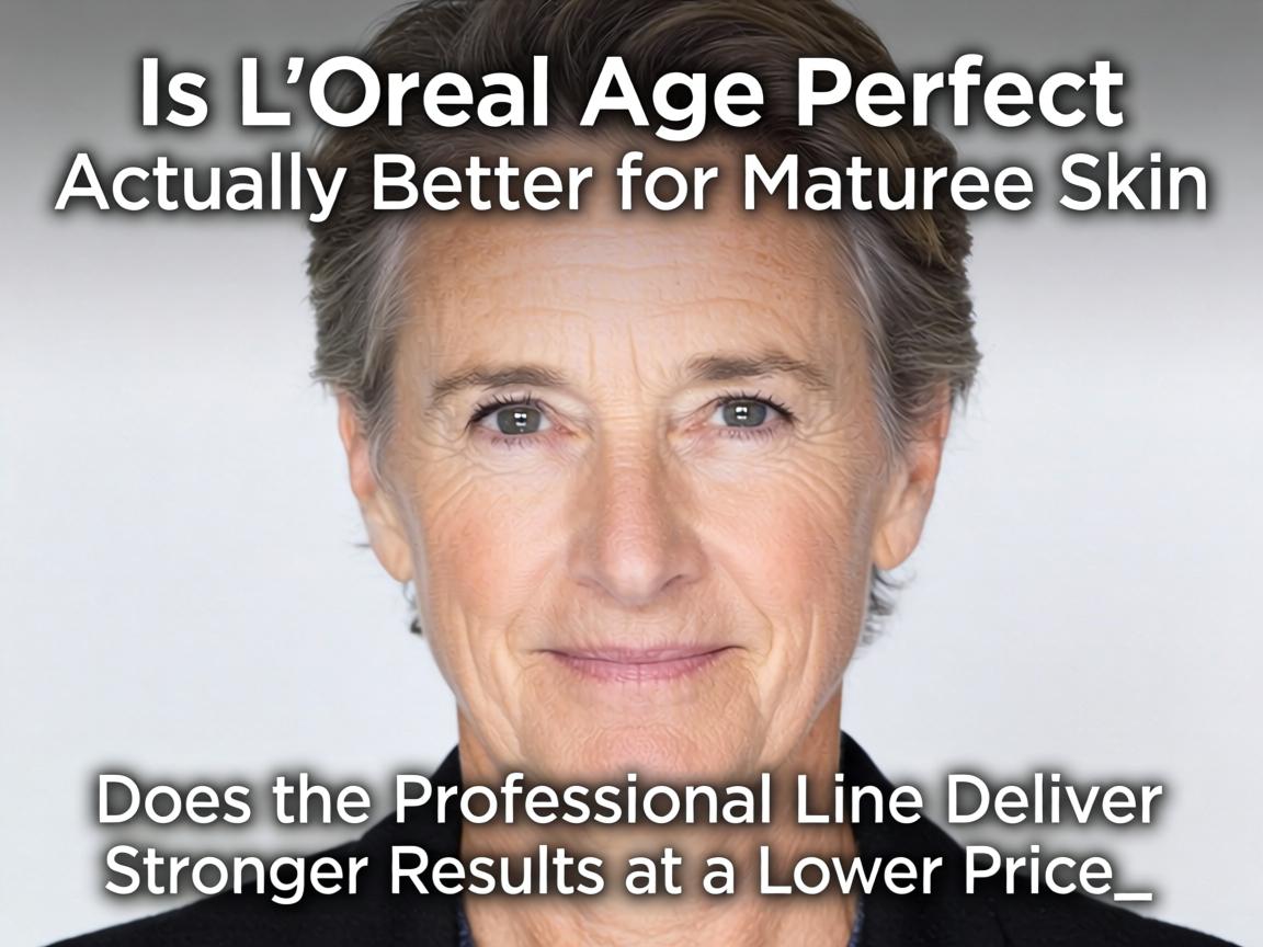 Is L'Oréal Age Perfect Actually Better for Mature Skin or Does the Professional Line Deliver Stronger Results at a Lower Price_