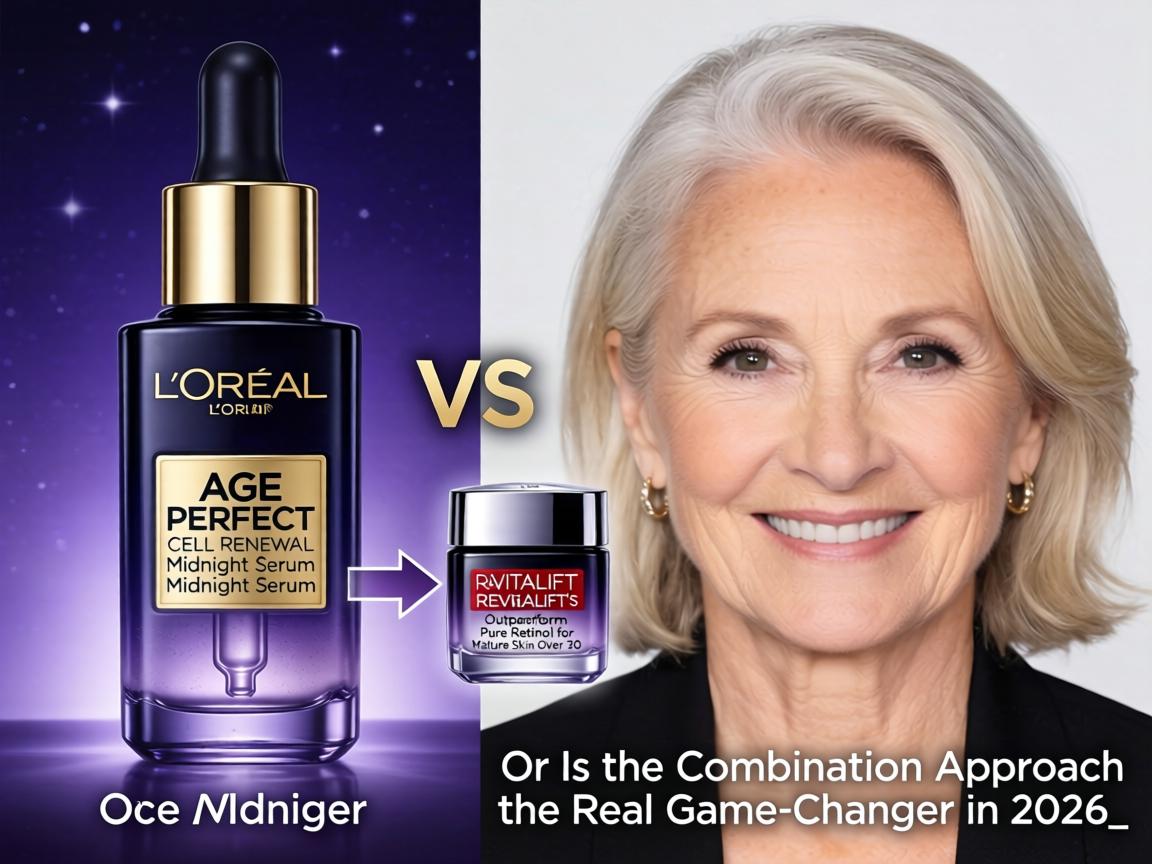 Does L'Oréal's Age Perfect Cell Renewal Midnight Serum Outperform Revitalift's Pure Retinol for Mature Skin Over 50, or Is the Combination Approach the Real Game-Changer in 2026_