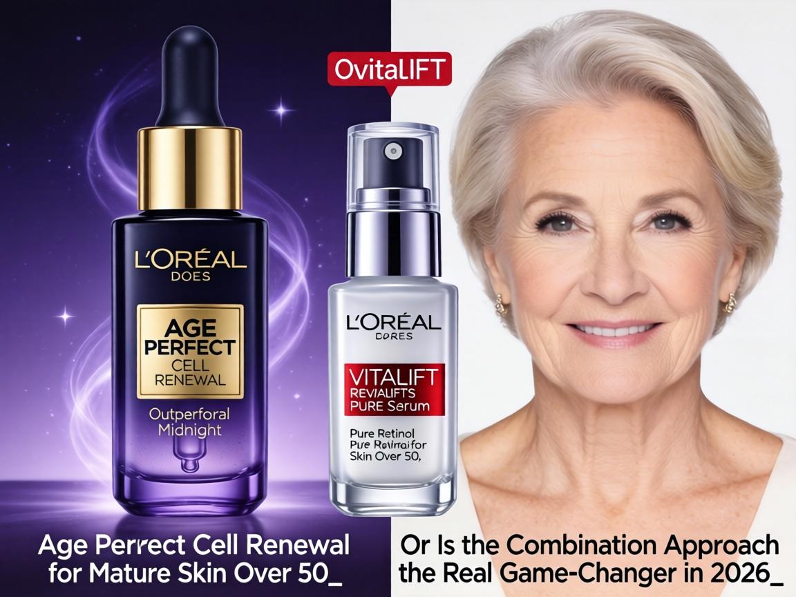 Does L'Oréal's Age Perfect Cell Renewal Midnight Serum Outperform Revitalift's Pure Retinol for Mature Skin Over 50, or Is the Combination Approach the Real Game-Changer in 2026_