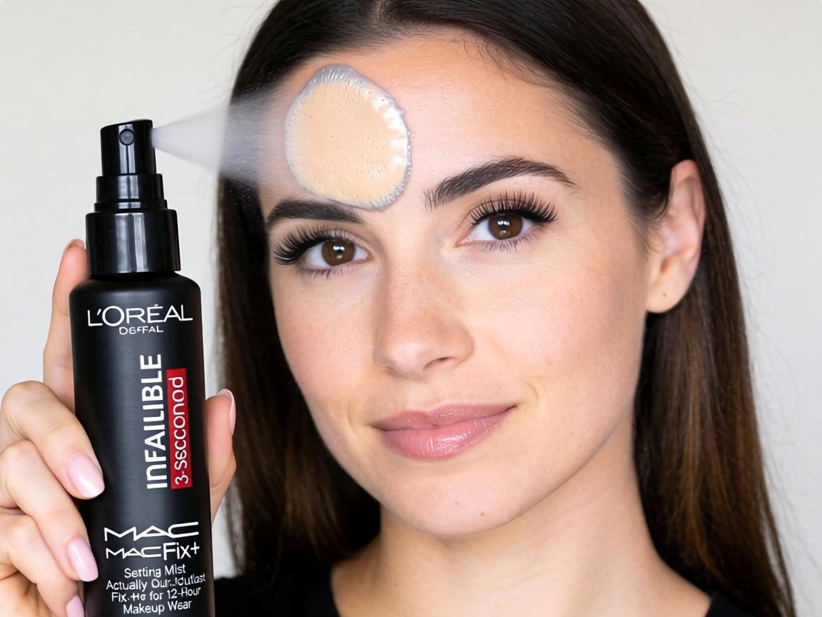 Does L'Oreal's Infallible 3-Second Setting Mist Actually Outlast MAC Fix+ for 12-Hour Makeup Wear_
