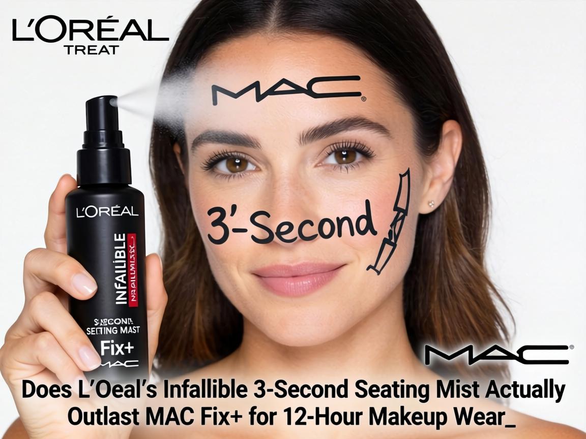 Does L'Oreal's Infallible 3-Second Setting Mist Actually Outlast MAC Fix+ for 12-Hour Makeup Wear_