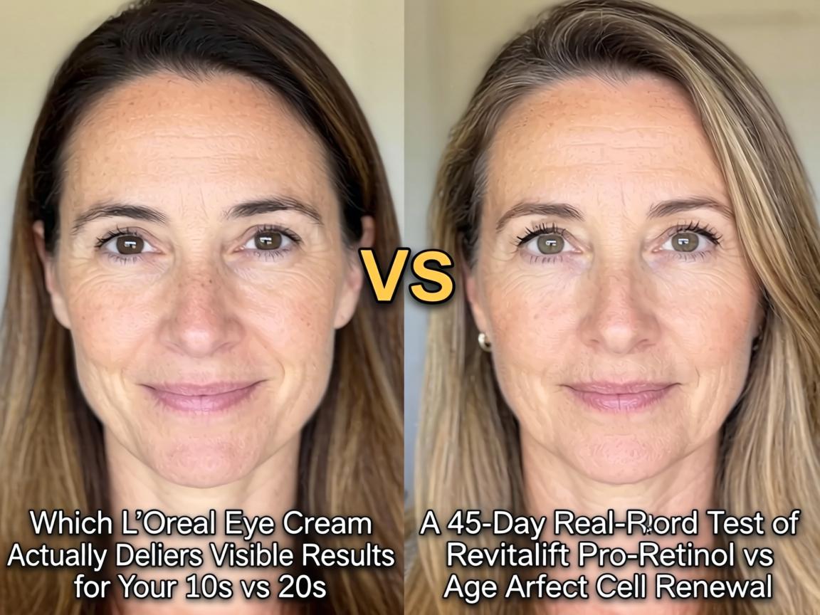 Which L’Oréal Eye Cream Actually Delivers Visible Results for Your 40s vs 50s_ A 45-Day Real-World Test of Revitalift Pro-Retinol vs Age Perfect Cell Renewal_