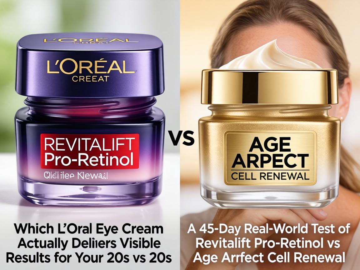 Which L’Oréal Eye Cream Actually Delivers Visible Results for Your 40s vs 50s_ A 45-Day Real-World Test of Revitalift Pro-Retinol vs Age Perfect Cell Renewal_
