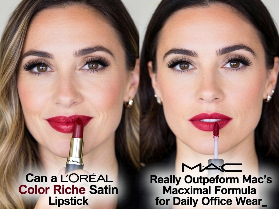 Can a $9 L'Oréal Color Riche Satin Lipstick Really Outperform MAC's $25 Macximal Formula for Daily Office Wear_