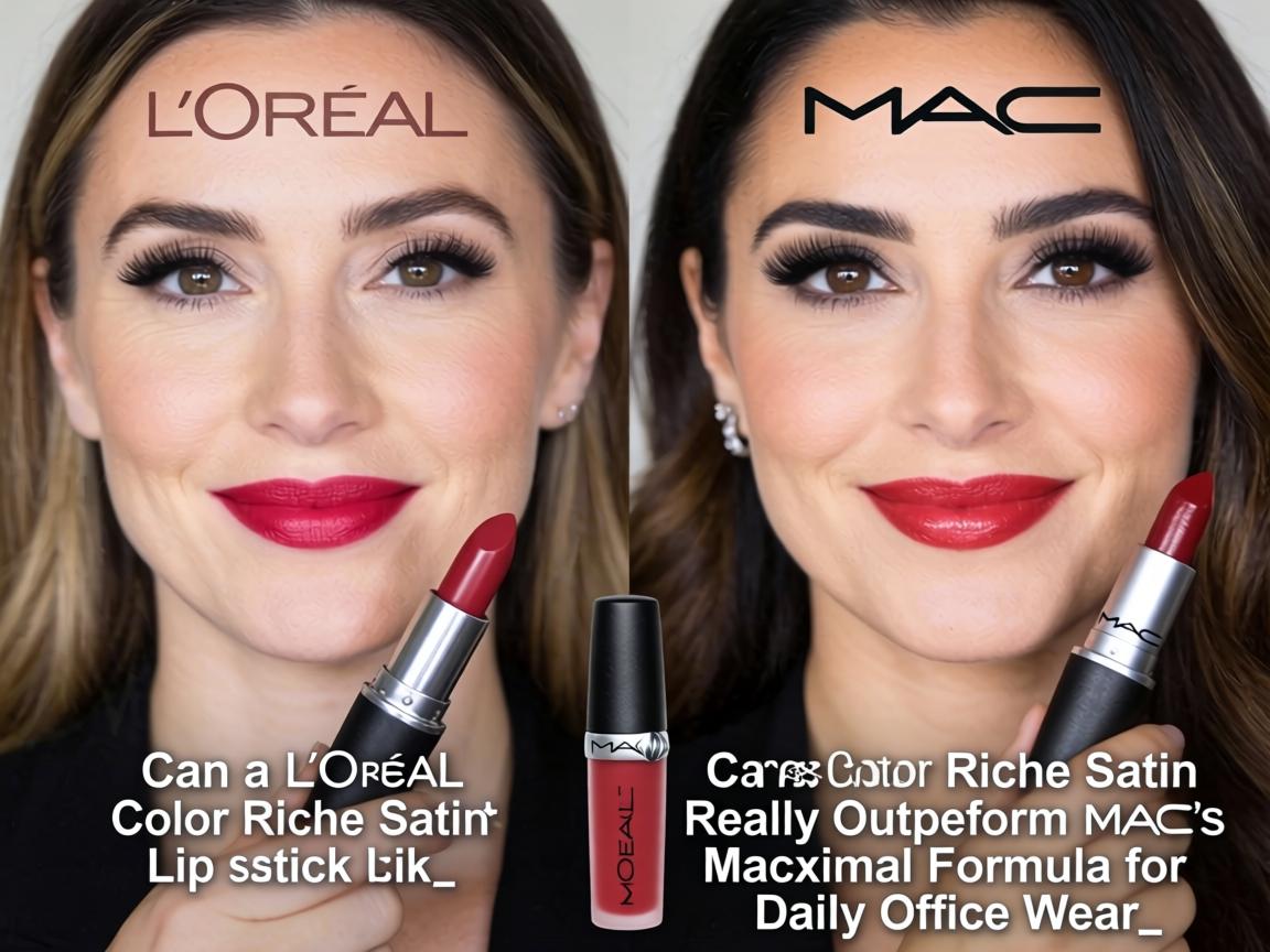 Can a $9 L'Oréal Color Riche Satin Lipstick Really Outperform MAC's $25 Macximal Formula for Daily Office Wear_