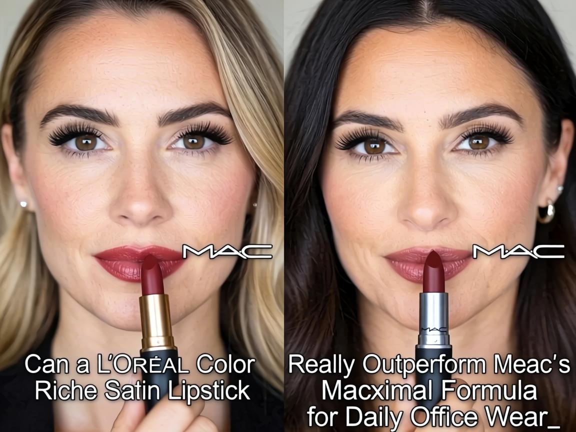 Can a $9 L'Oréal Color Riche Satin Lipstick Really Outperform MAC's $25 Macximal Formula for Daily Office Wear_
